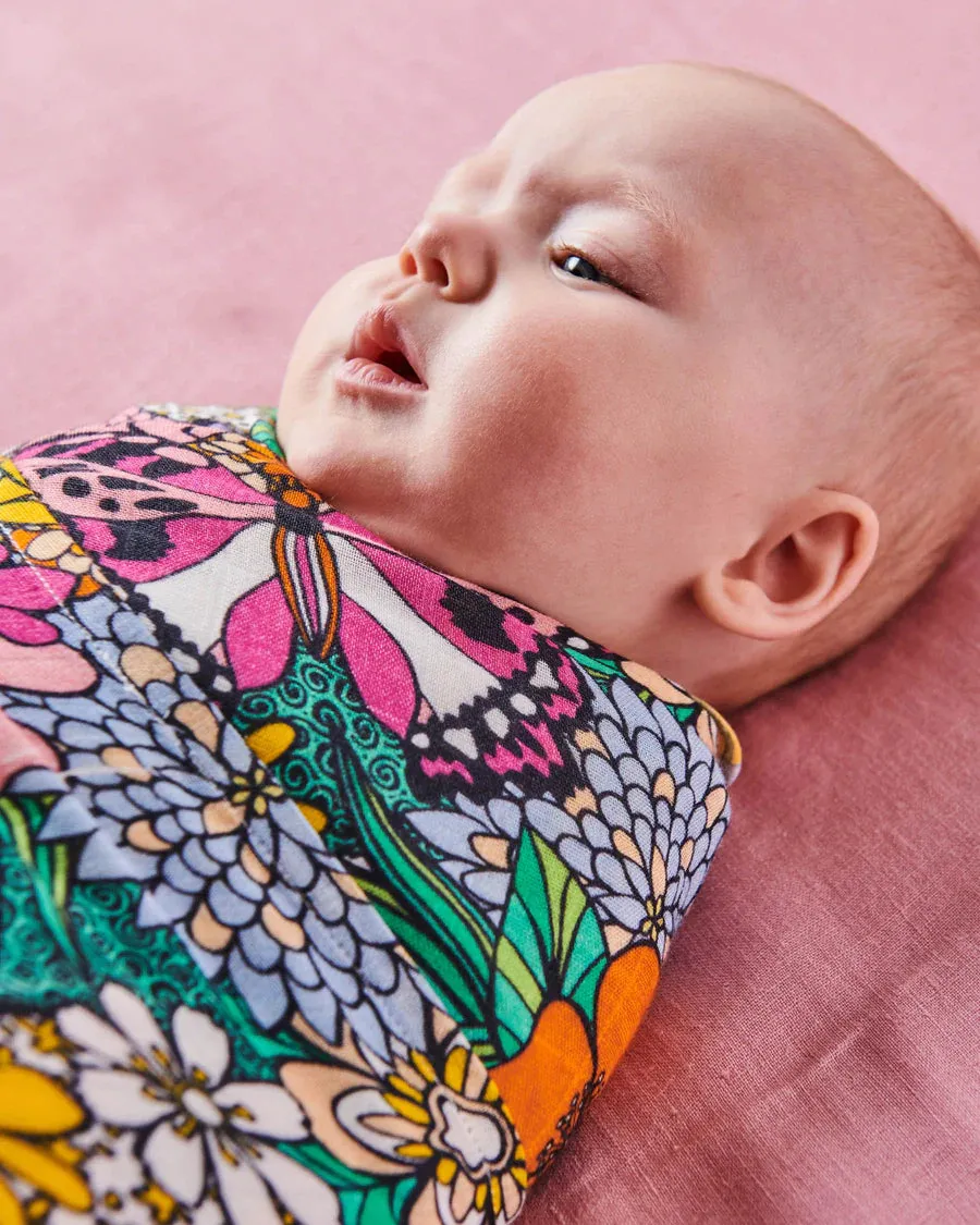 Kip & Co BABY | Bliss Floral Bamboo Swaddle