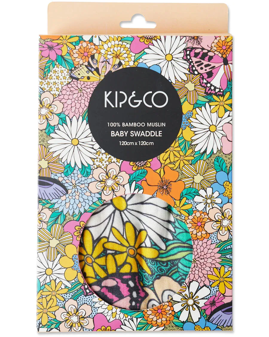 Kip & Co BABY | Bliss Floral Bamboo Swaddle