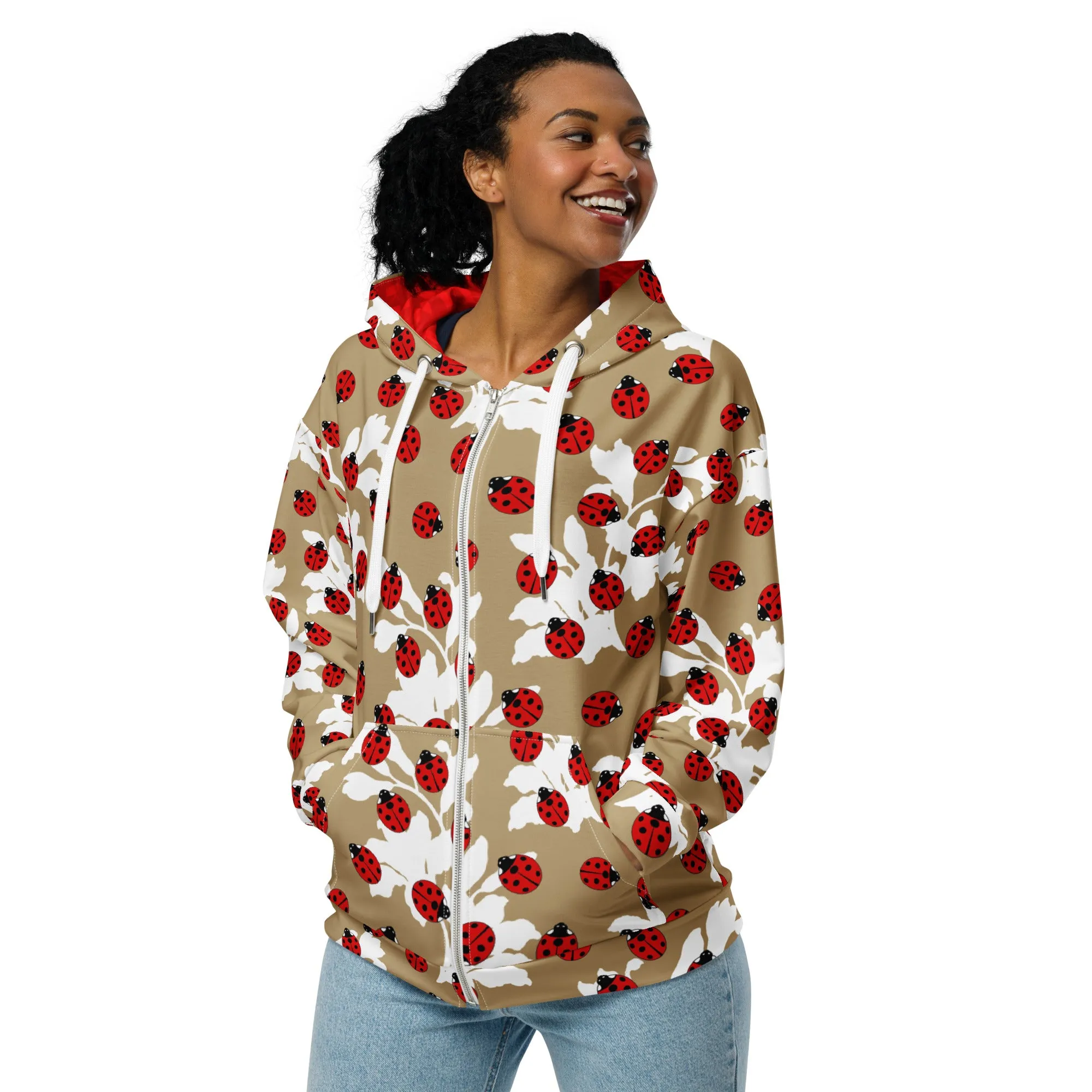 Lady Bug Unisex zip hoodie