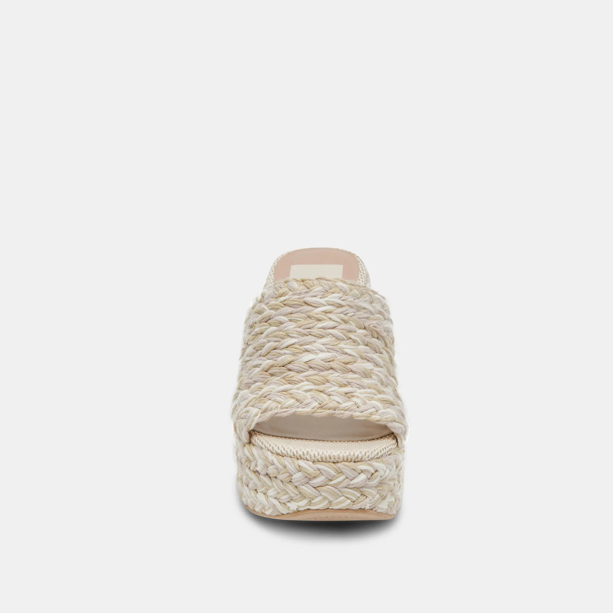 LADY HEELS IVORY MULTI WOVEN