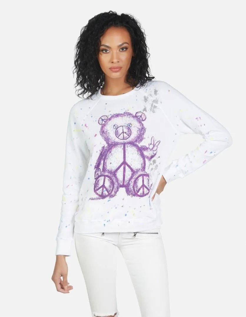 Lauren Moshi Darby Peace Teddy Pullover