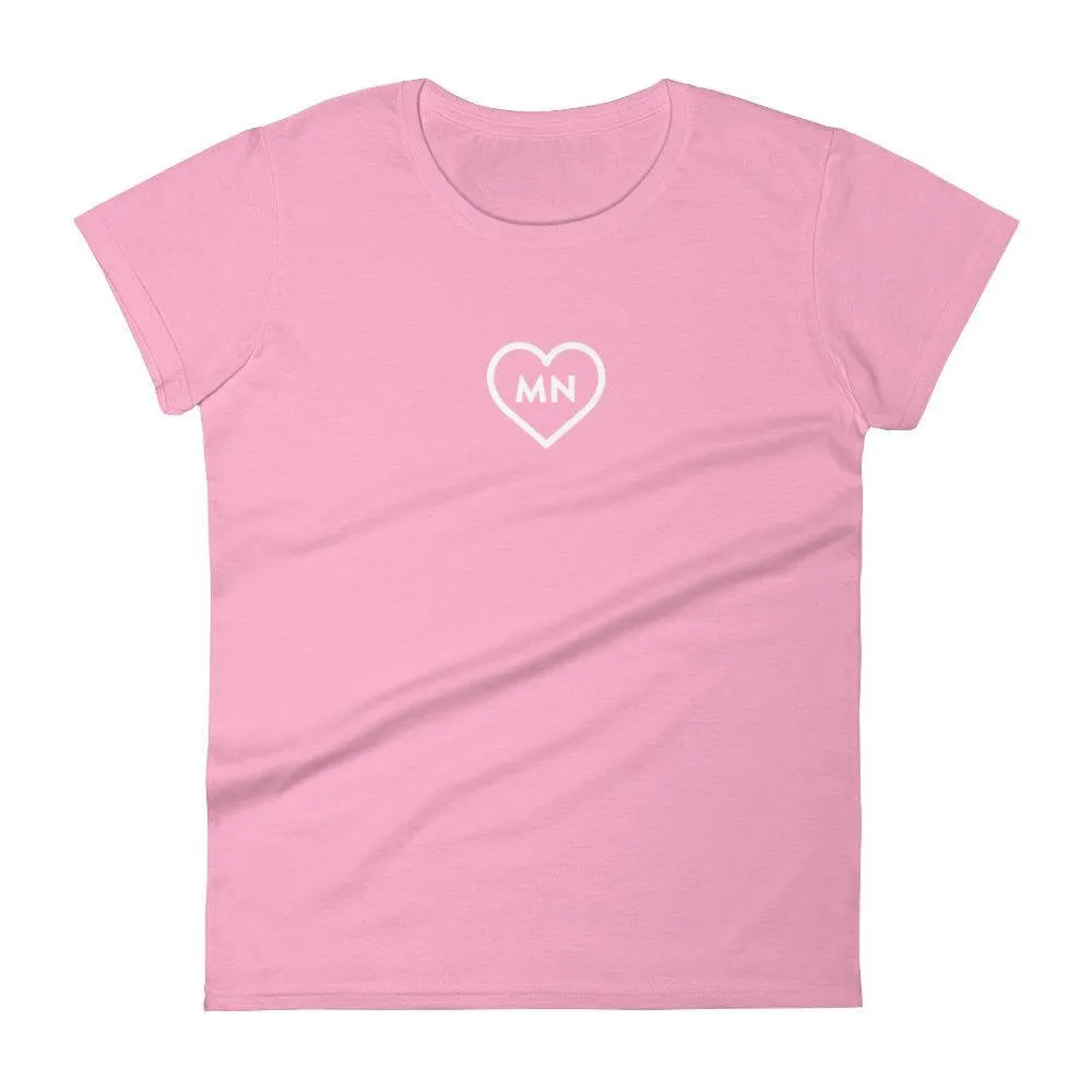 Love Minnesota - Heart MN Women's T-Shirt