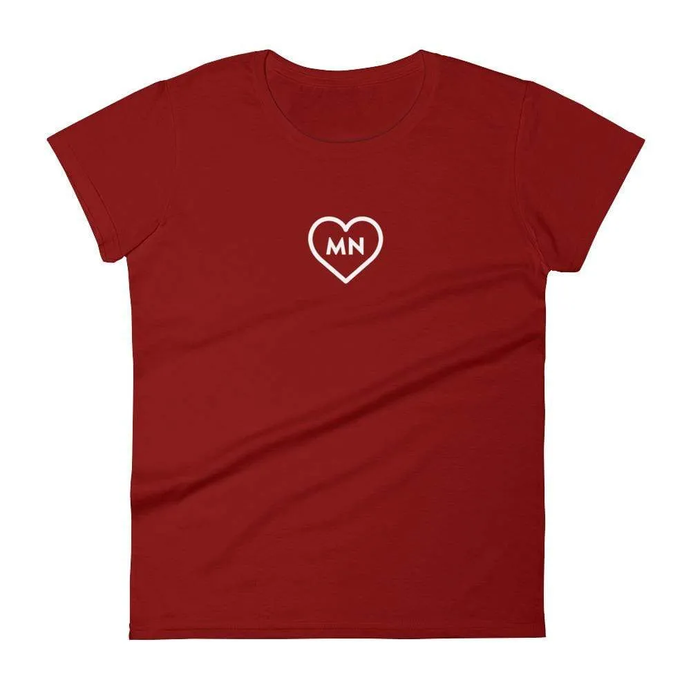 Love Minnesota - Heart MN Women's T-Shirt