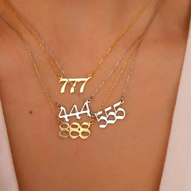 Lucky Angel Number Necklace