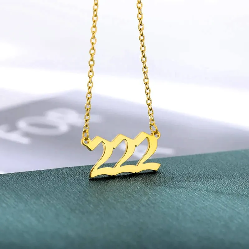 Lucky Angel Number Necklace