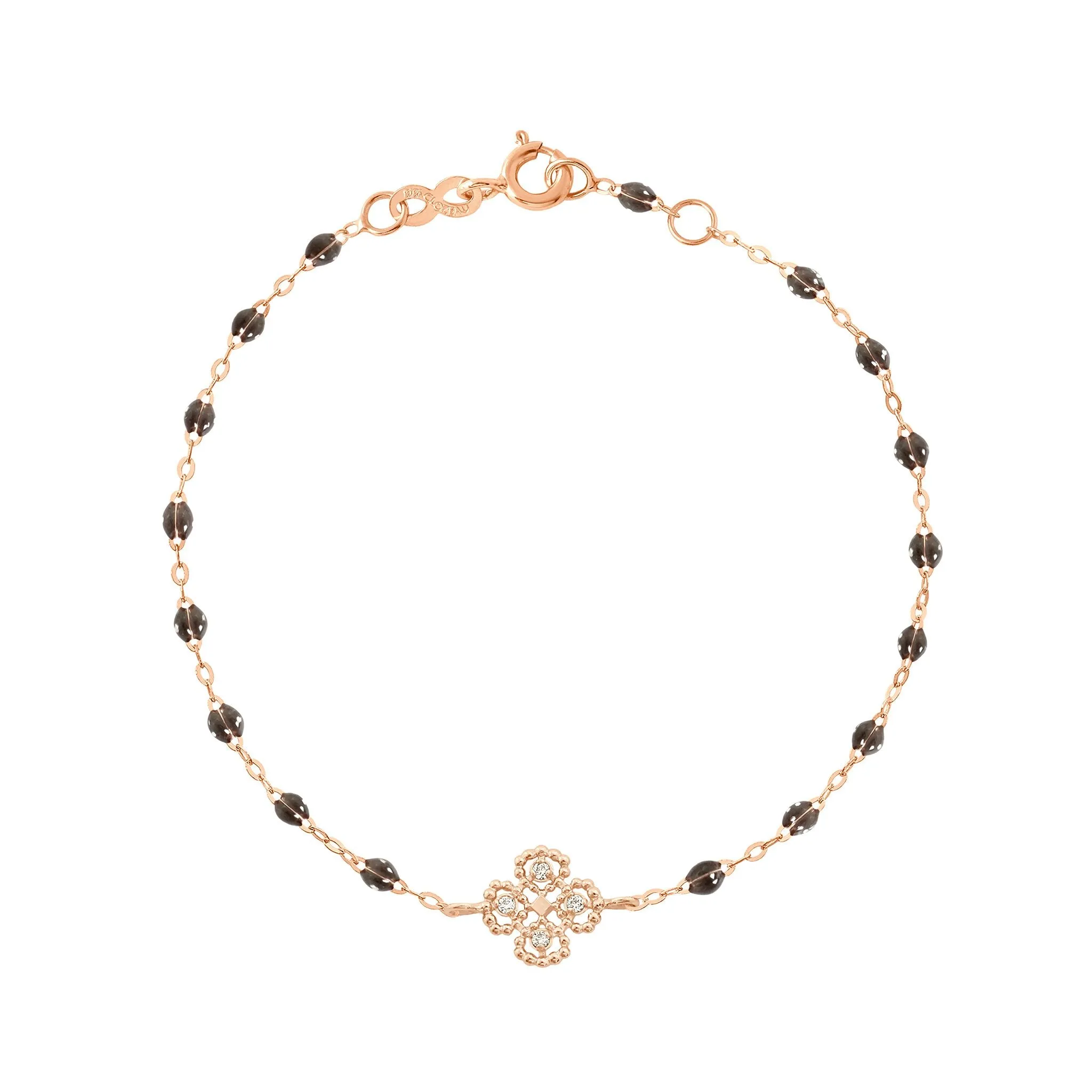 Lucky Clover Classic Gigi Quartz diamond Bracelet, Rose Gold, 6.7"