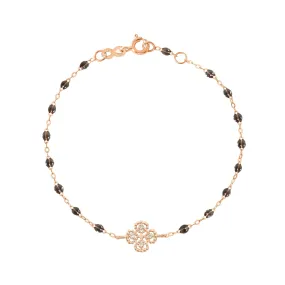 Lucky Clover Classic Gigi Quartz diamond Bracelet, Rose Gold, 6.7"