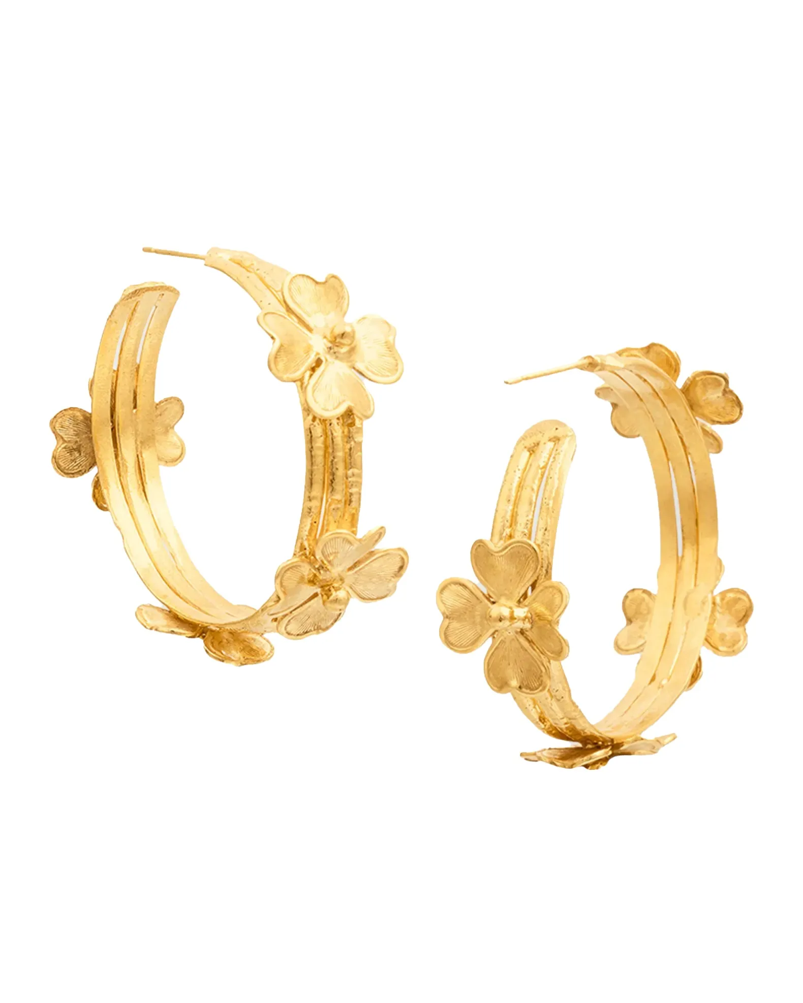 Lucky Love Earrings (Pierre/Stone/Gold)