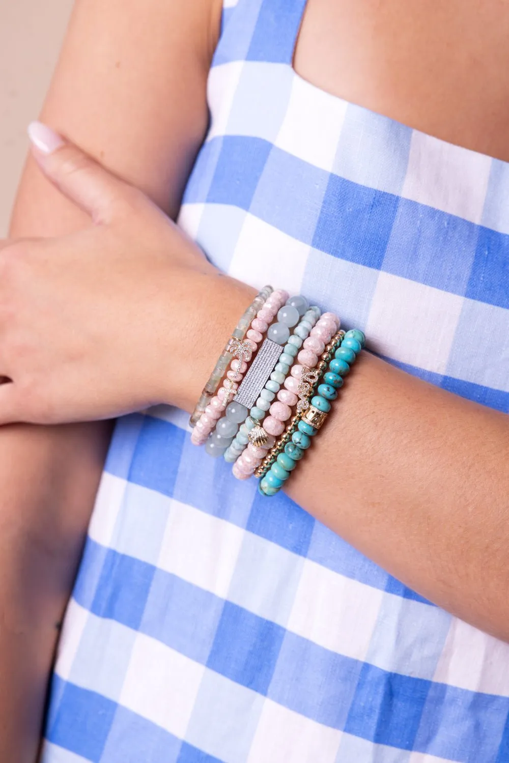 Lucky Rondelle Turquoise Bracelet