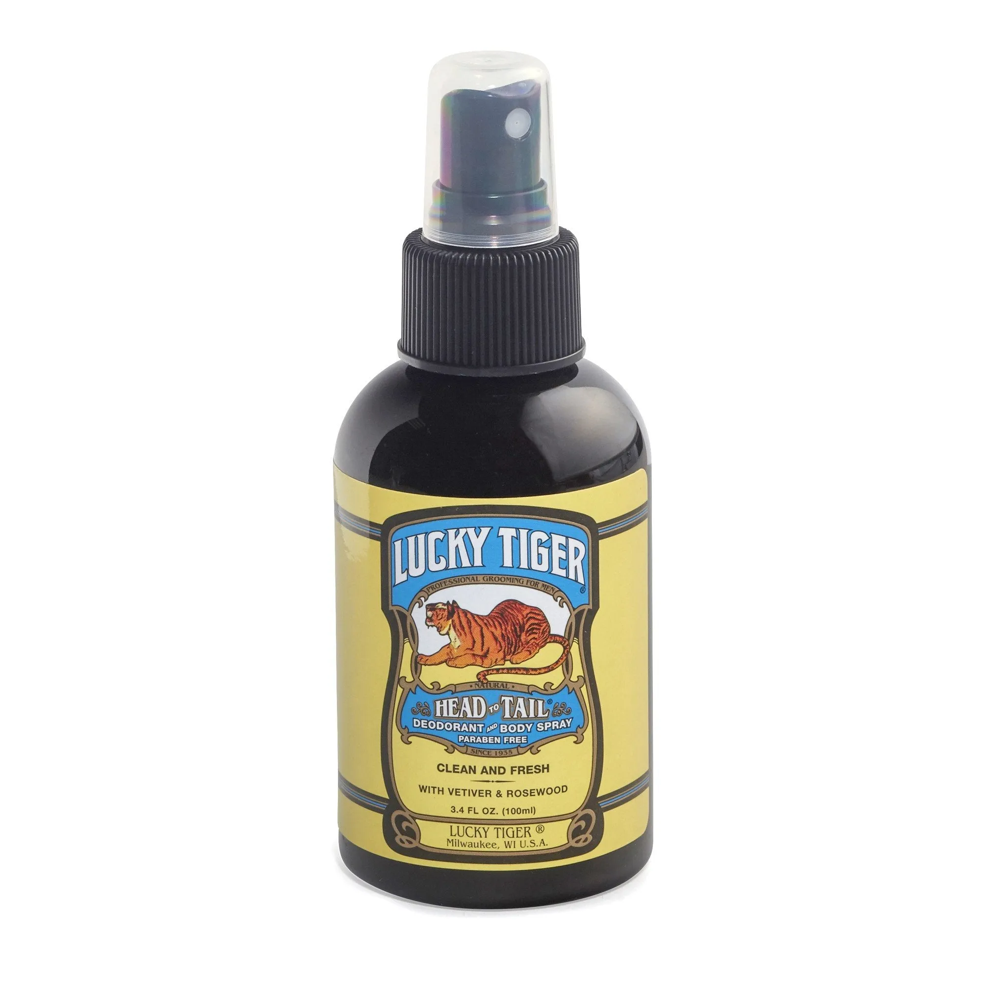 Lucky Tiger Head and Tail Deodorant and Body Spray