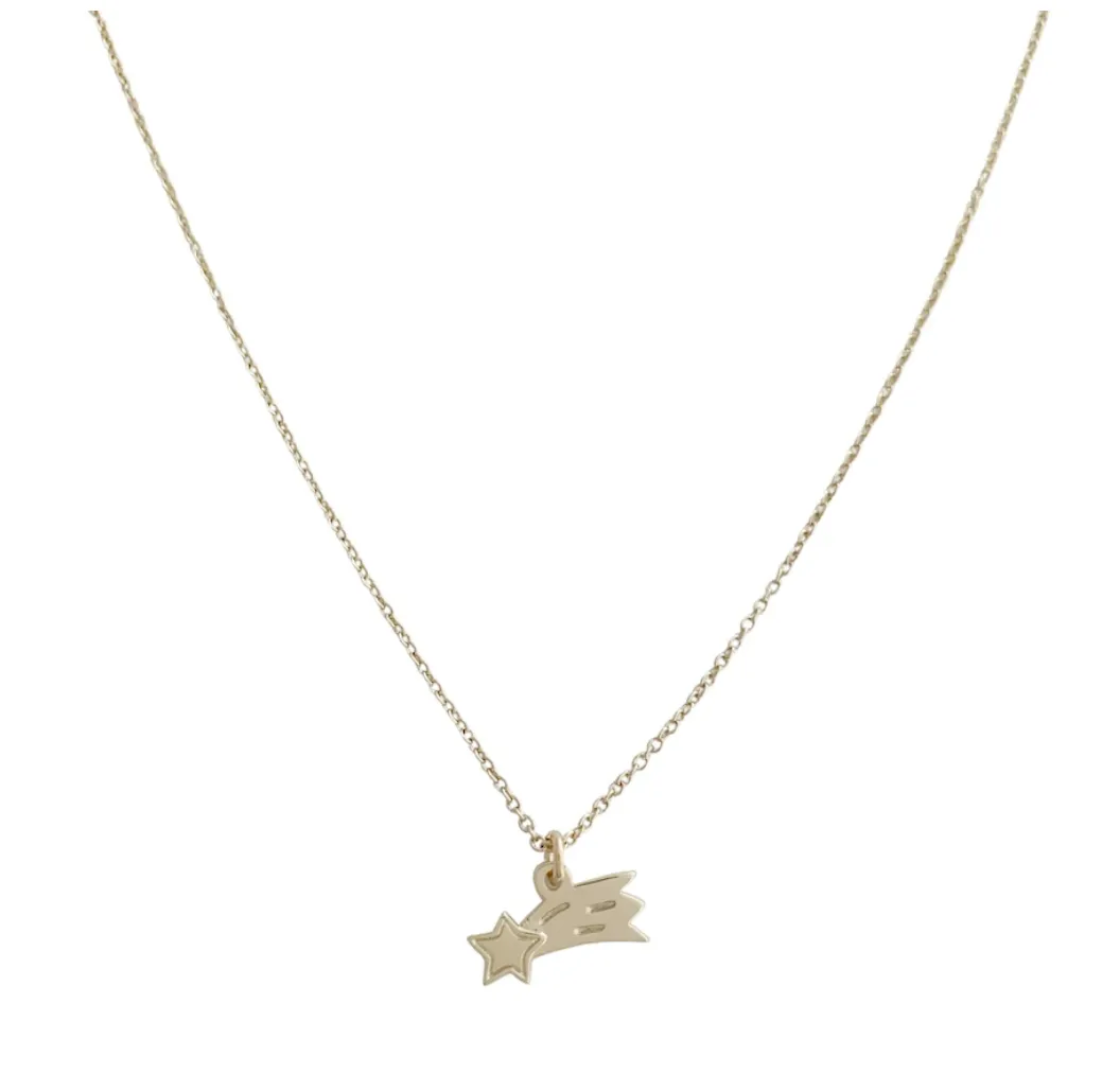 Magic Charm Shooting Star Necklace (Gold)