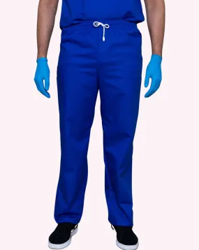 Mawson Electric Blue Unisex Drawstring Scrub Trousers