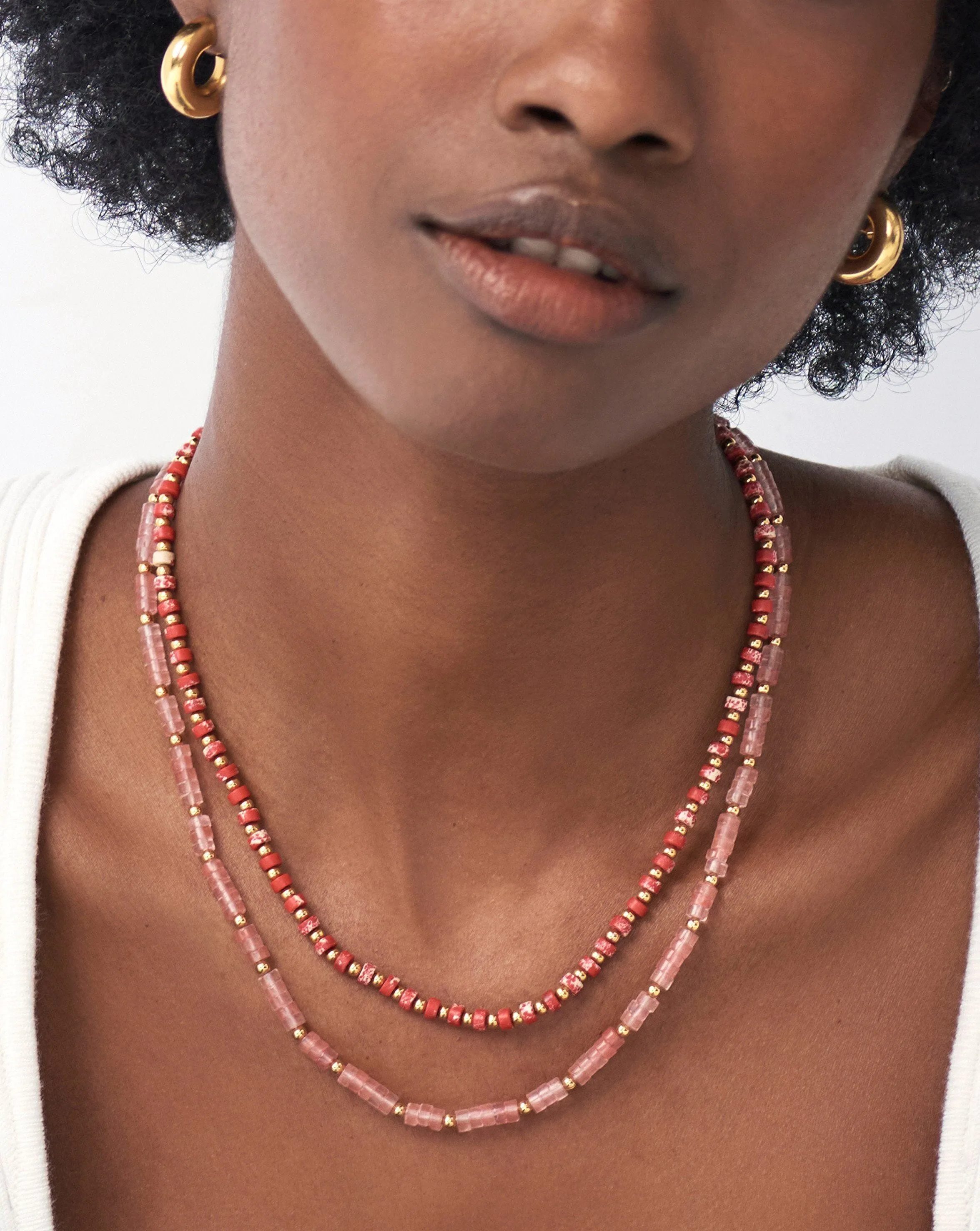 Medium Beaded Stack Necklace