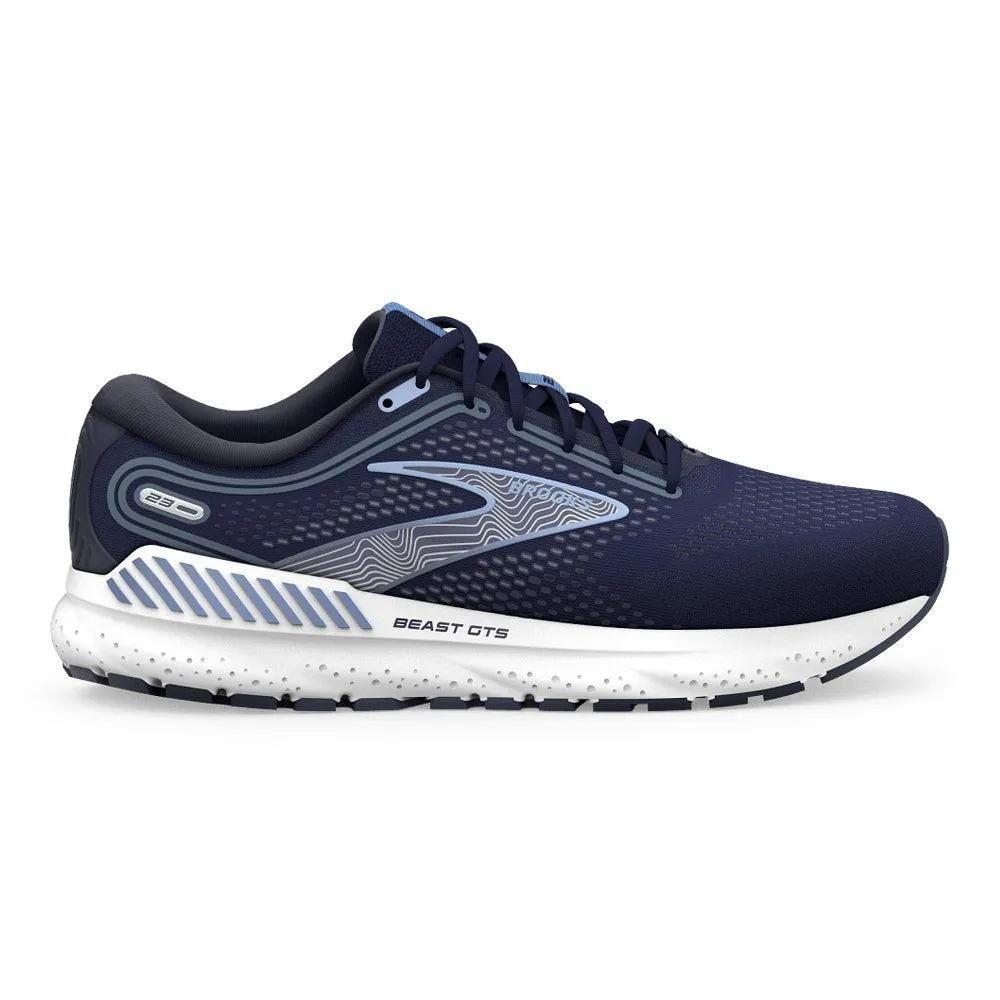 Men's Brooks Beast GTS 23, Peacoat/Blue/White, 11.5 4E Extra Wide