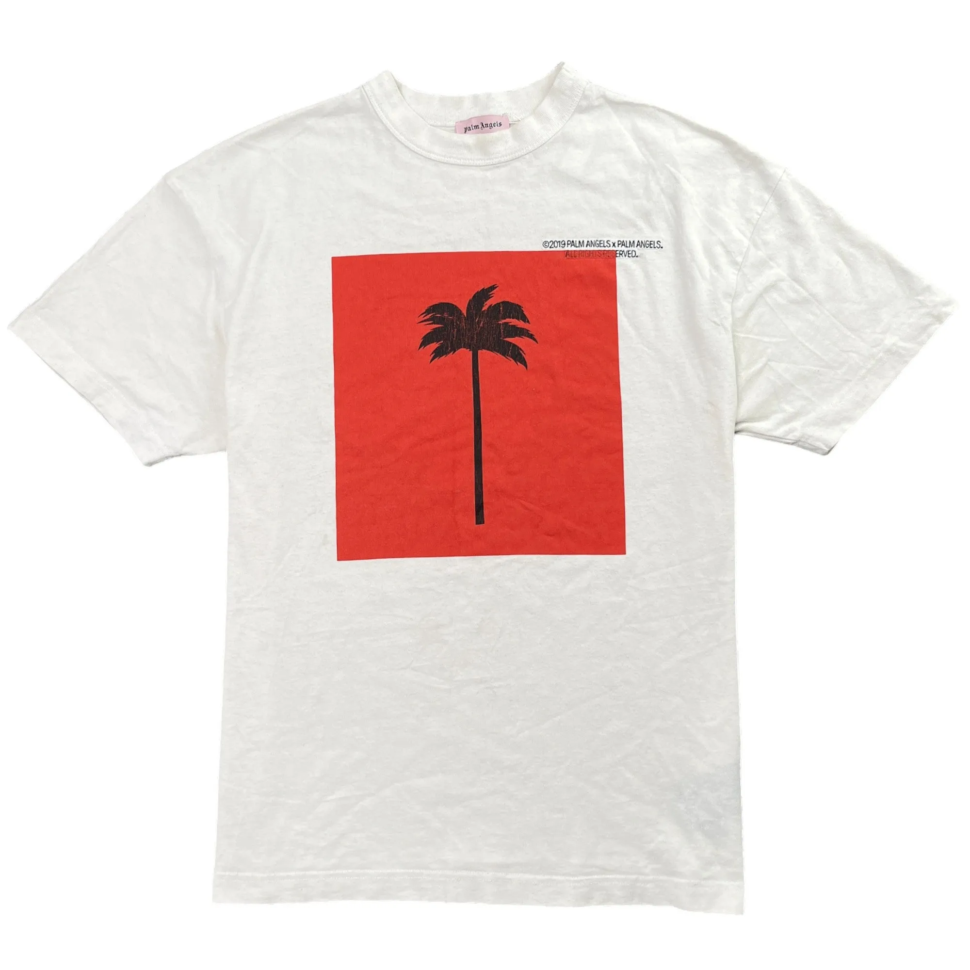 Men's Palm Logo T-Shirt White Size S