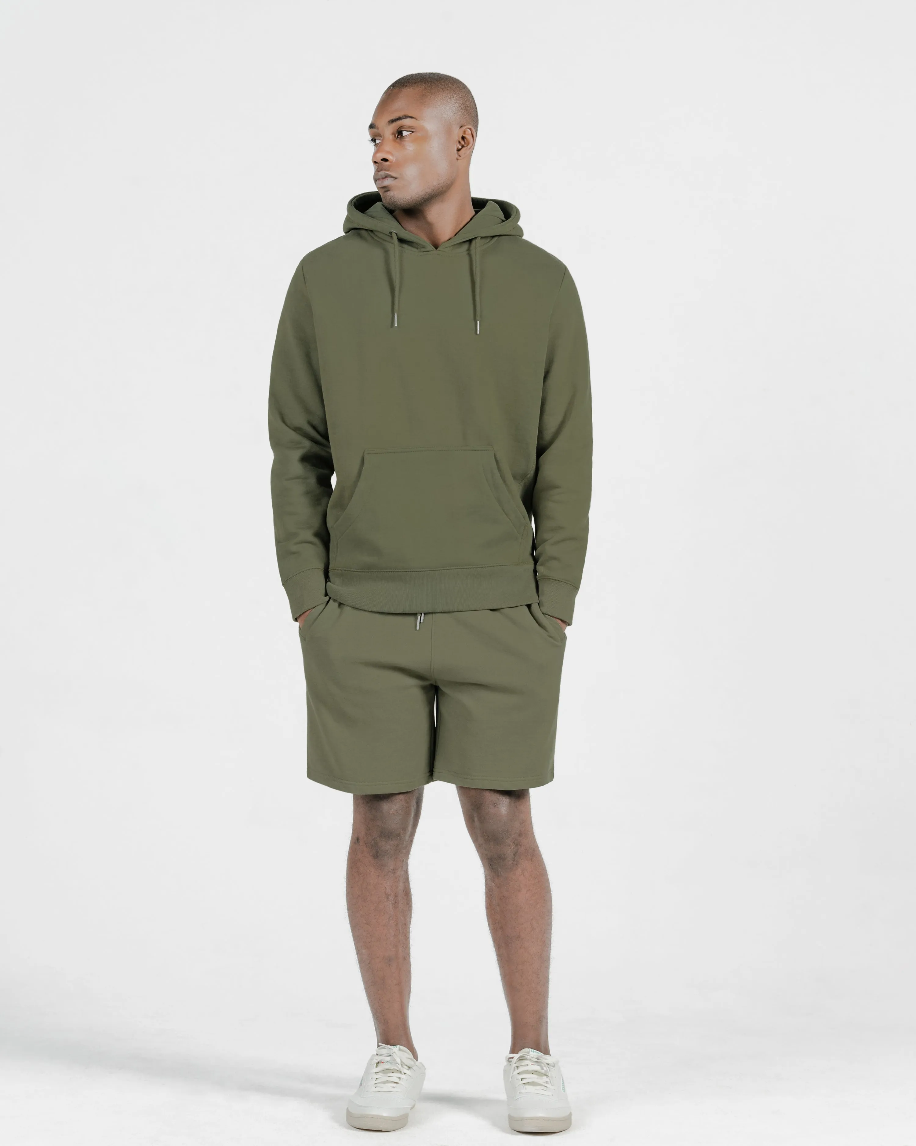 Military Olive Organic Cotton Sweatshorts