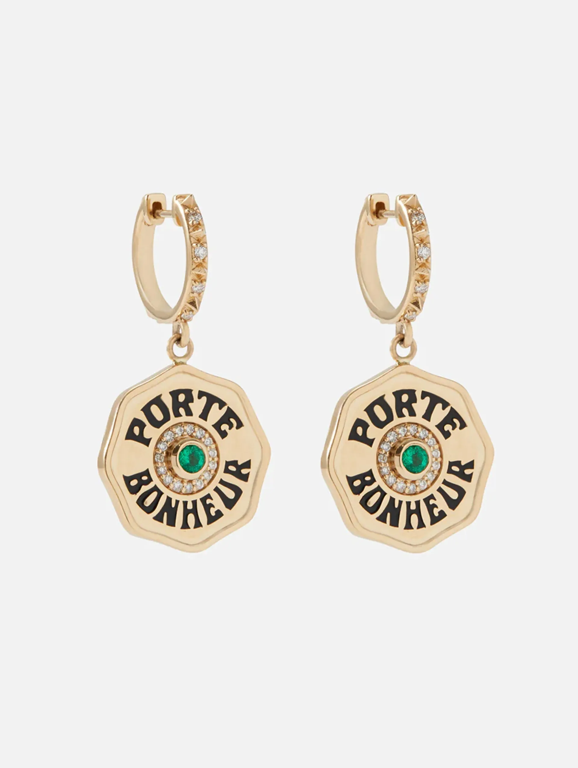 Mini Port Bonheur Coin Earrings