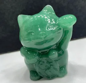 Natural Green Aventurine Lucky Cat