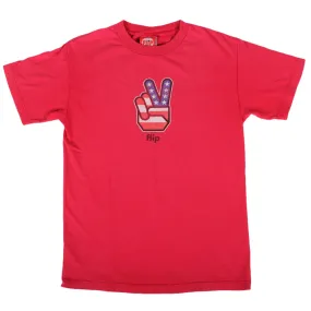 Overripe Flip Peace Fingers Tee Small