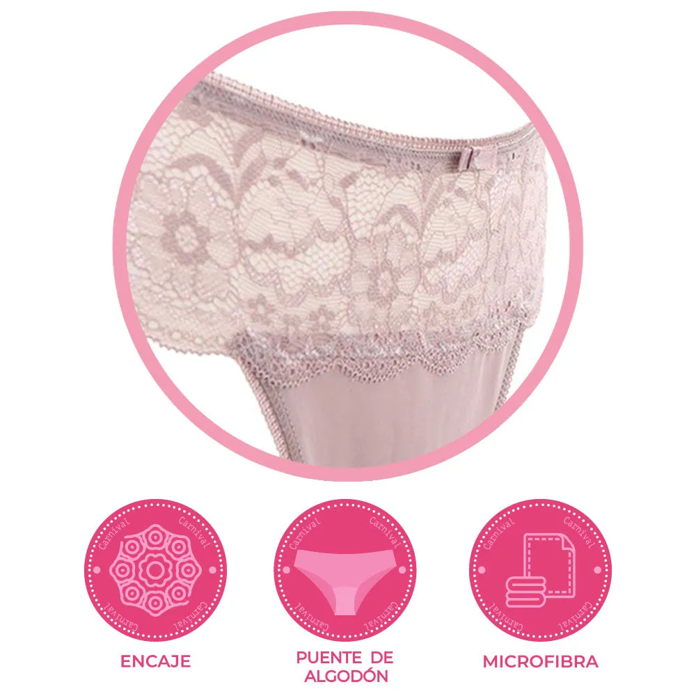 Pantie coordinable con encaje 74228 Lady Carnival