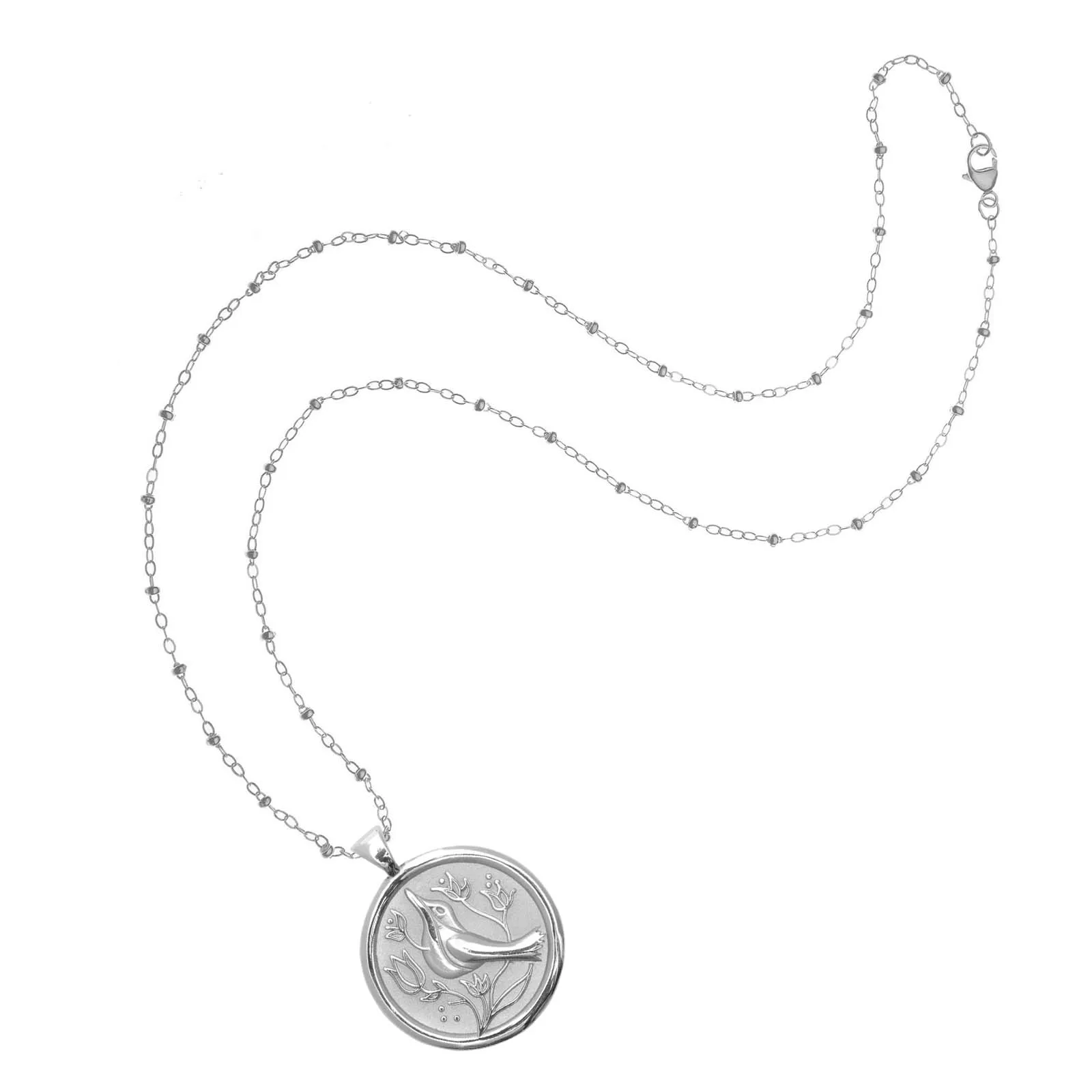 PEACE JW Original Pendant Coin in Silver