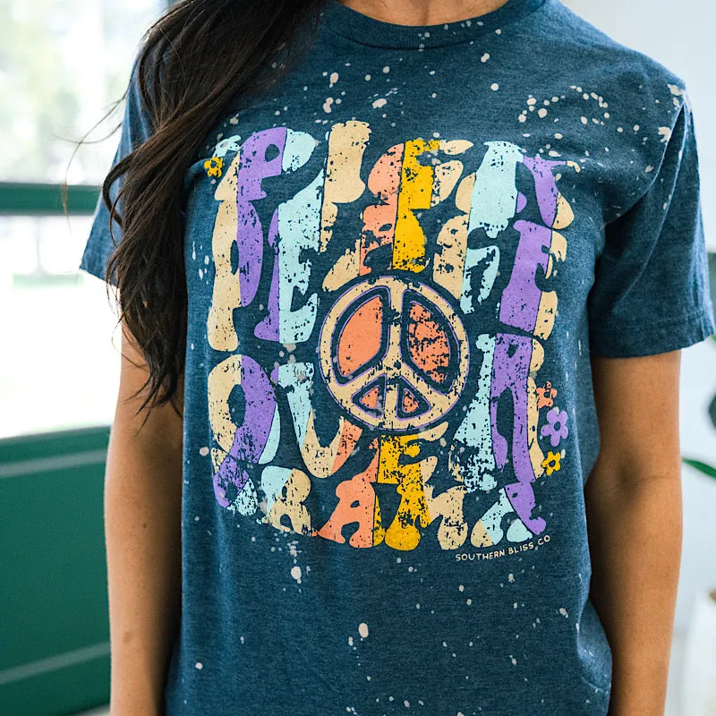 Pick Peace Bleached Navy Tee