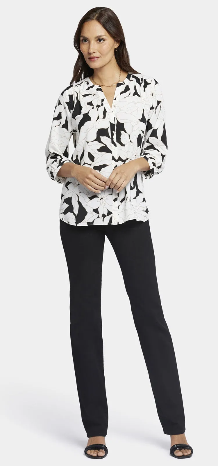 Pintuck Blouse Bloemenprint | Lalas