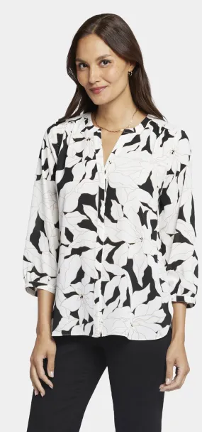 Pintuck Blouse Bloemenprint | Lalas