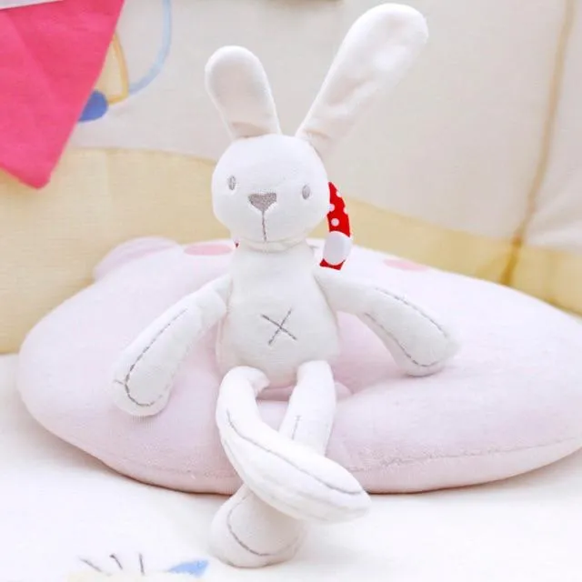 Rabbit Toys Bunny Bear Soft Cute Baby Crib Stroller Plush Infant Doll Mobile Bed Pram kid Animal Hanging Ring Toys игрушки