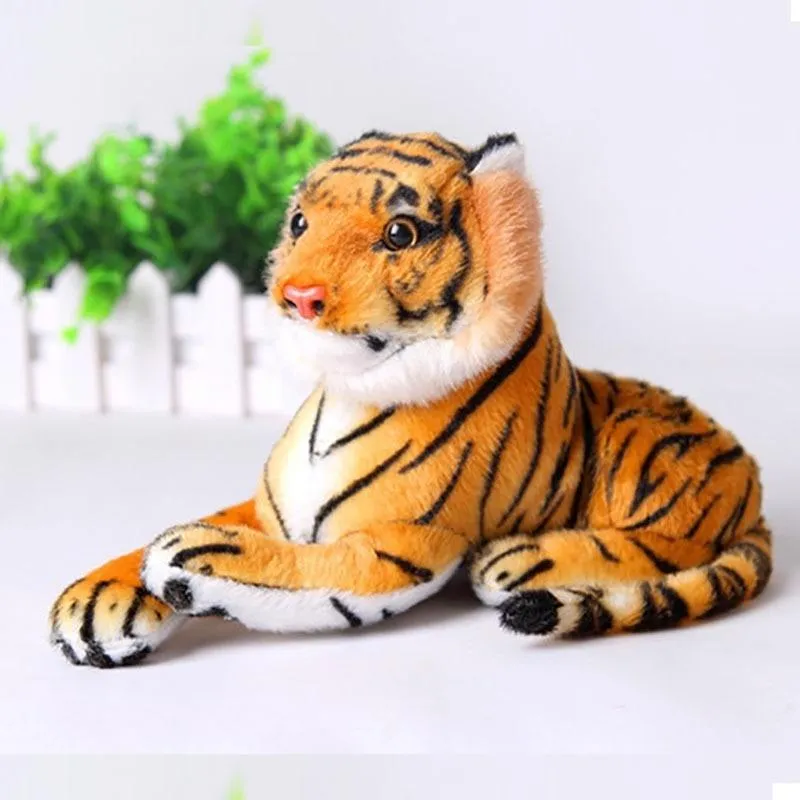 Real Life Tiger Plush Toy Soft Stuffed Animals Doll Baby Kids Holiday Gifts Soft Stuffed Toys Model Gifts Toys for Children