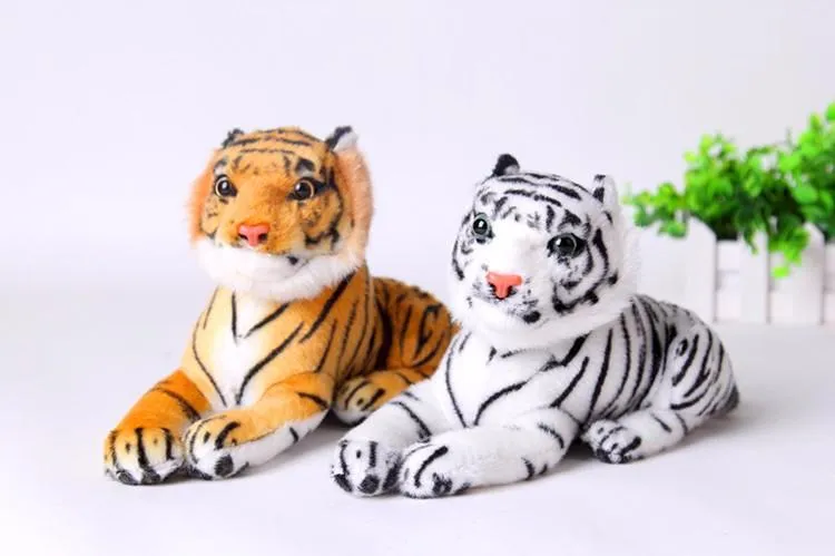 Real Life Tiger Plush Toy Soft Stuffed Animals Doll Baby Kids Holiday Gifts Soft Stuffed Toys Model Gifts Toys for Children