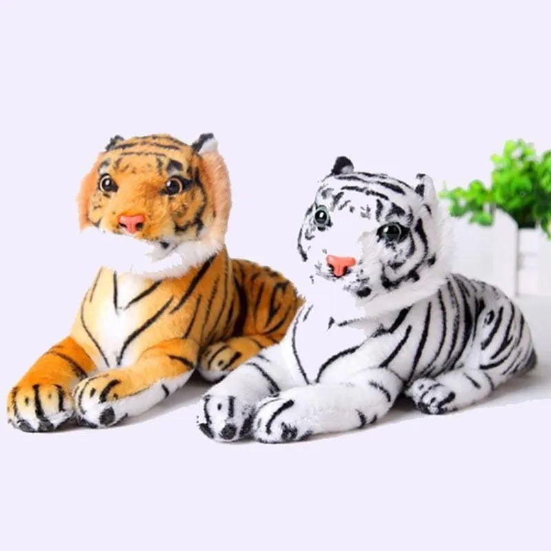 Real Life Tiger Plush Toy Soft Stuffed Animals Doll Baby Kids Holiday Gifts Soft Stuffed Toys Model Gifts Toys for Children