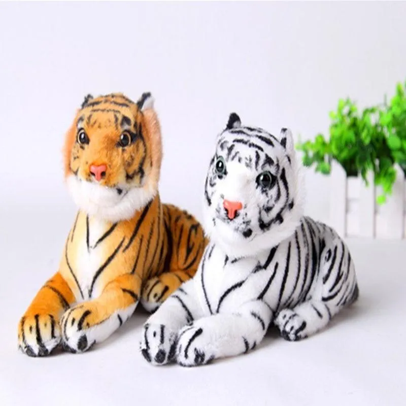 Real Life Tiger Plush Toy Soft Stuffed Animals Doll Baby Kids Holiday Gifts Soft Stuffed Toys Model Gifts Toys for Children