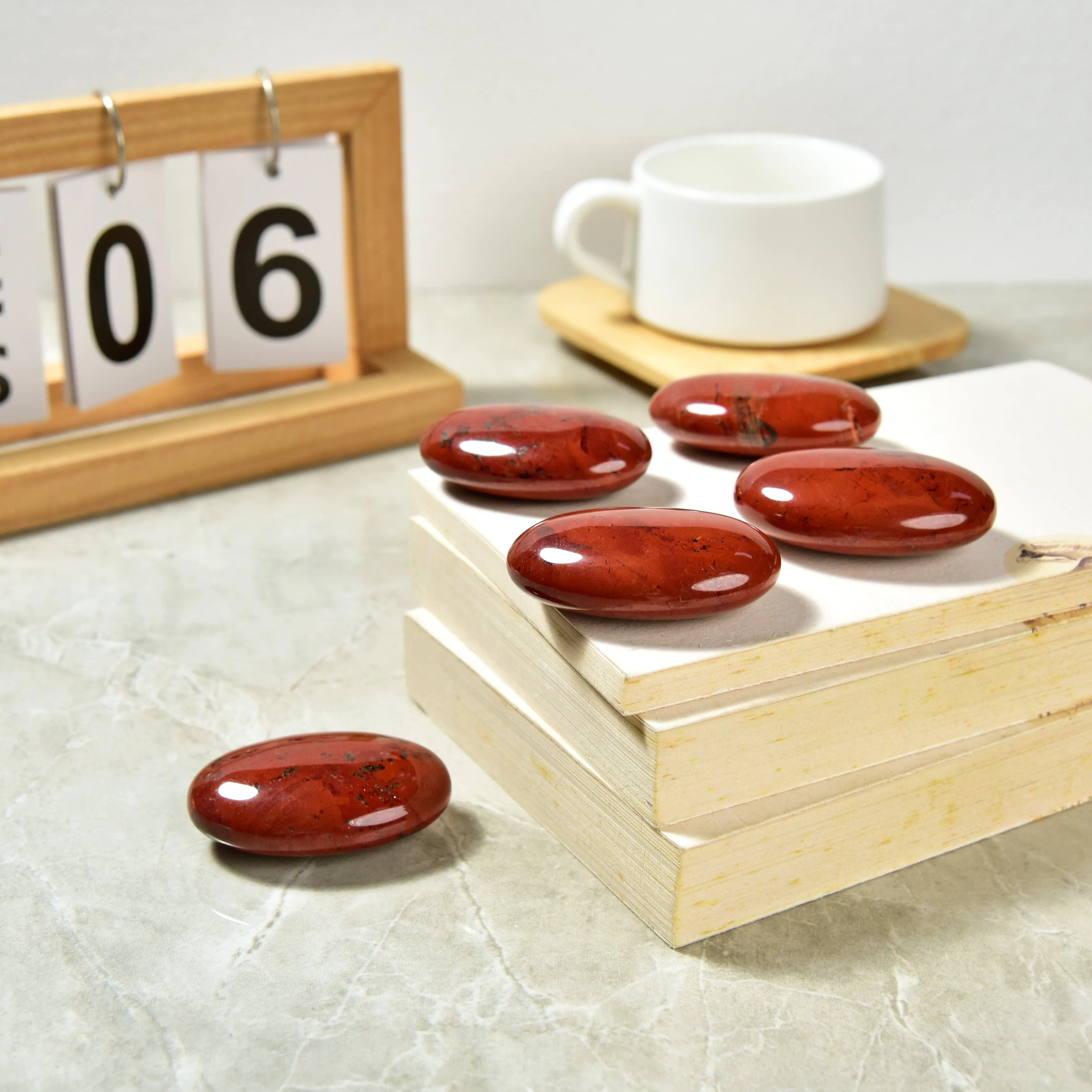 Red Jasper (Chestnut Jasper) Palm Stone