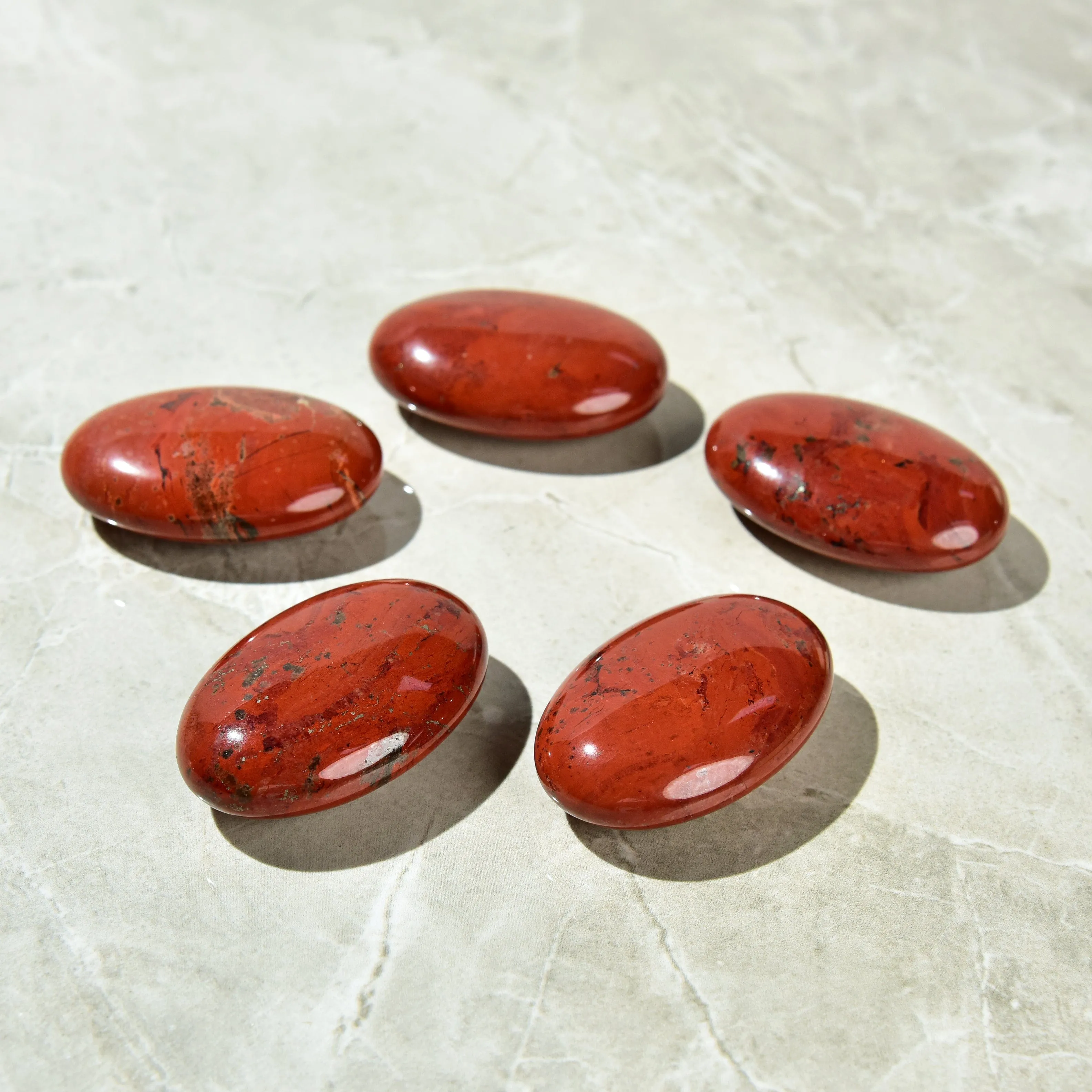 Red Jasper (Chestnut Jasper) Palm Stone