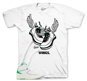 Retro 2 Lucky Green Shirt - Wings - White