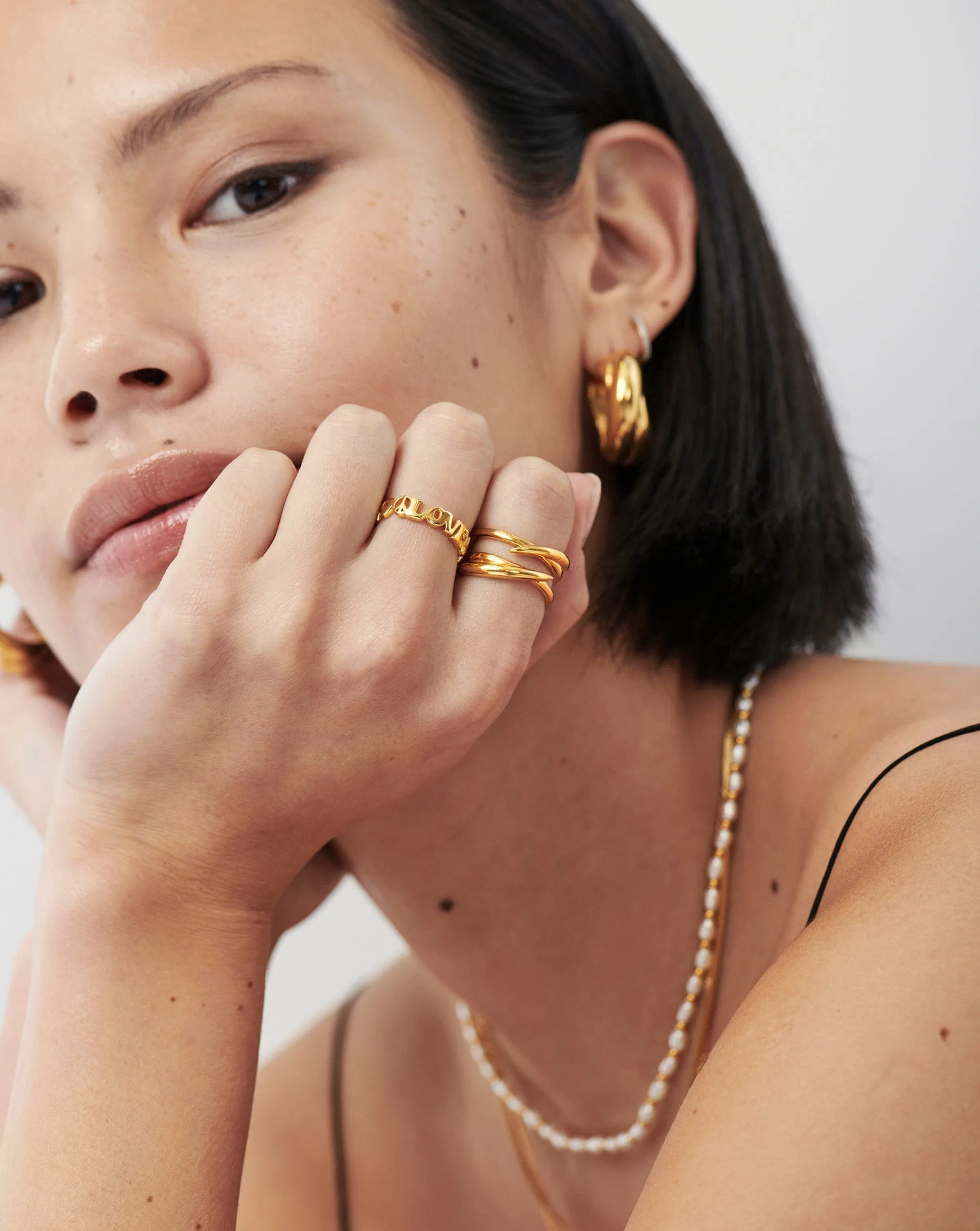 Share the Love Stacking Ring | 18ct Gold Plated Vermeil