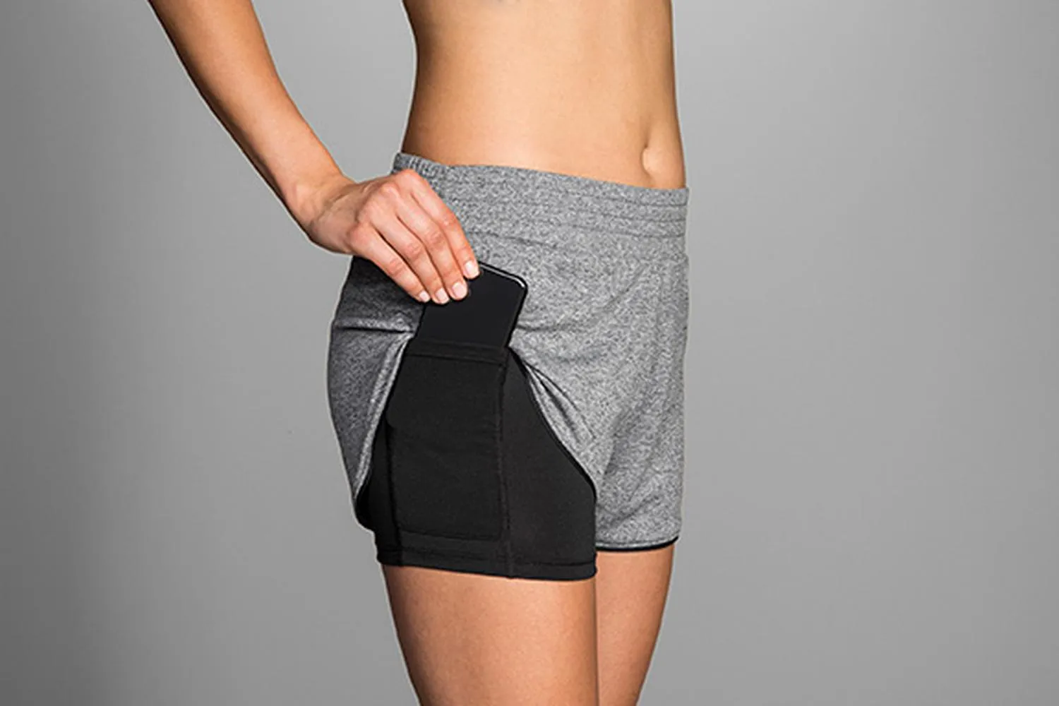 Shorts Brooks Rep 3 2 en 1 Mujer