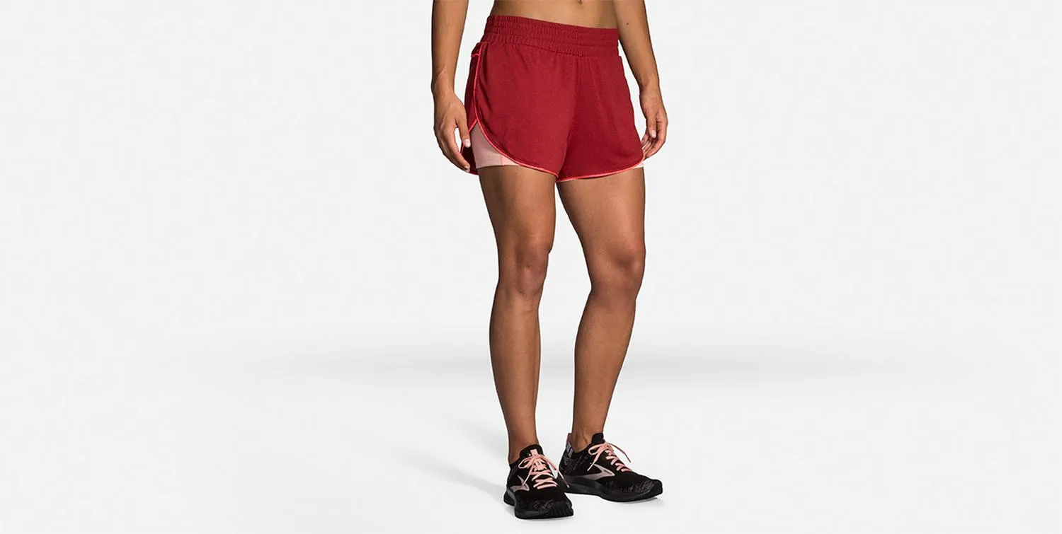 Shorts Brooks Rep 3 2 en 1 Mujer