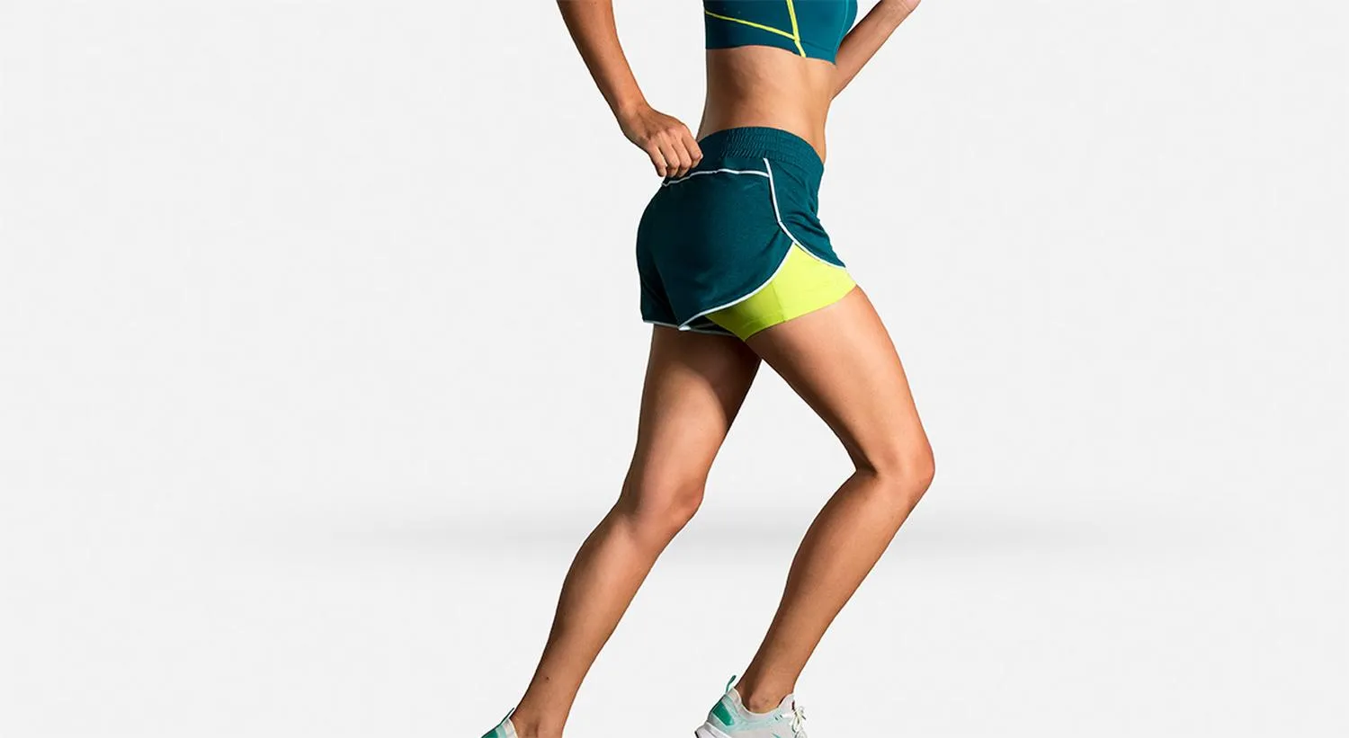 Shorts Brooks Rep 3 2 en 1 Mujer