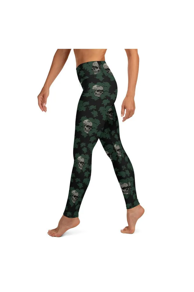 Skull & Roses Yoga Leggings