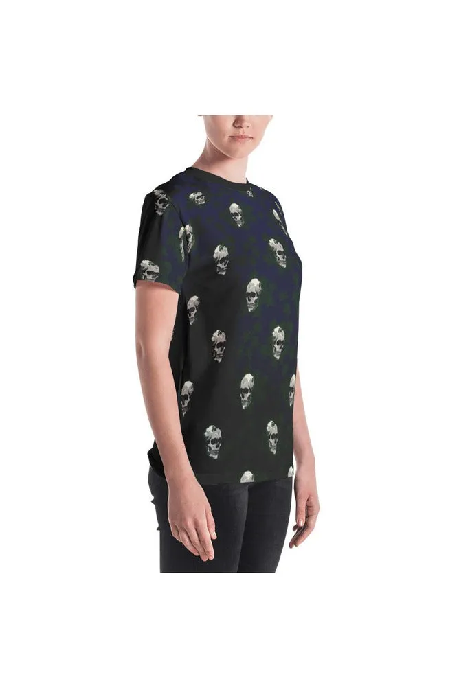 Skull in Roses Women's T-shirt