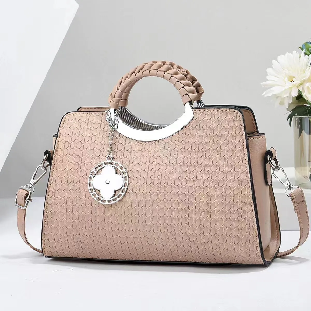 Soft Leather Handbag For Girls and Women 5012-2