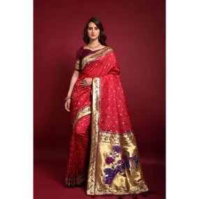 Soft Silk Banarasi Women's Paithani Saree