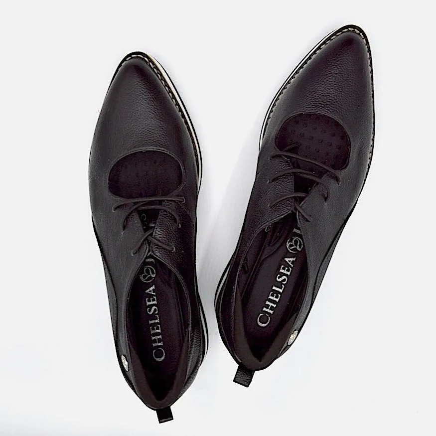 TEMPO OXFORD - BLACK/SHINE LEATHER