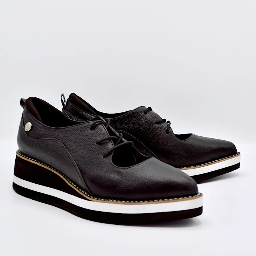 TEMPO OXFORD - BLACK/SHINE LEATHER