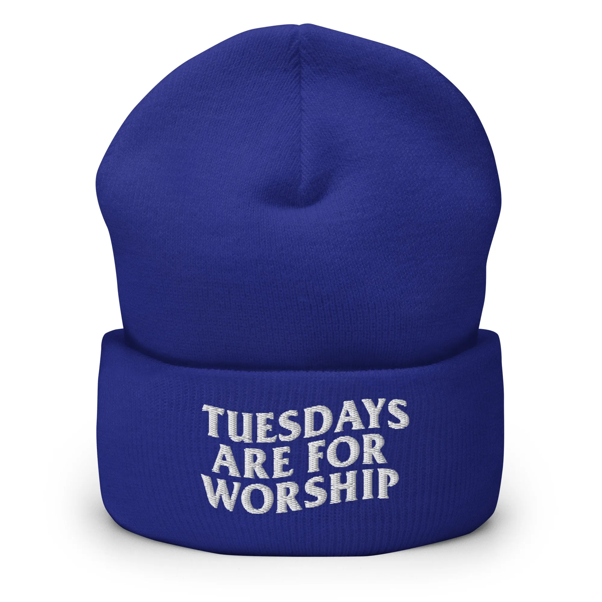 TUESDAYS ARE FOR WORSHIP BEANIE