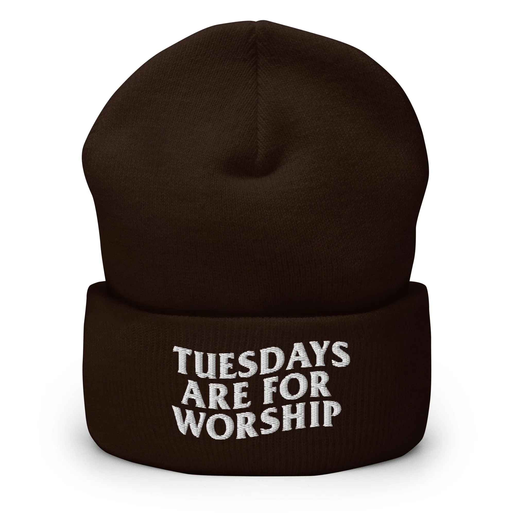 TUESDAYS ARE FOR WORSHIP BEANIE