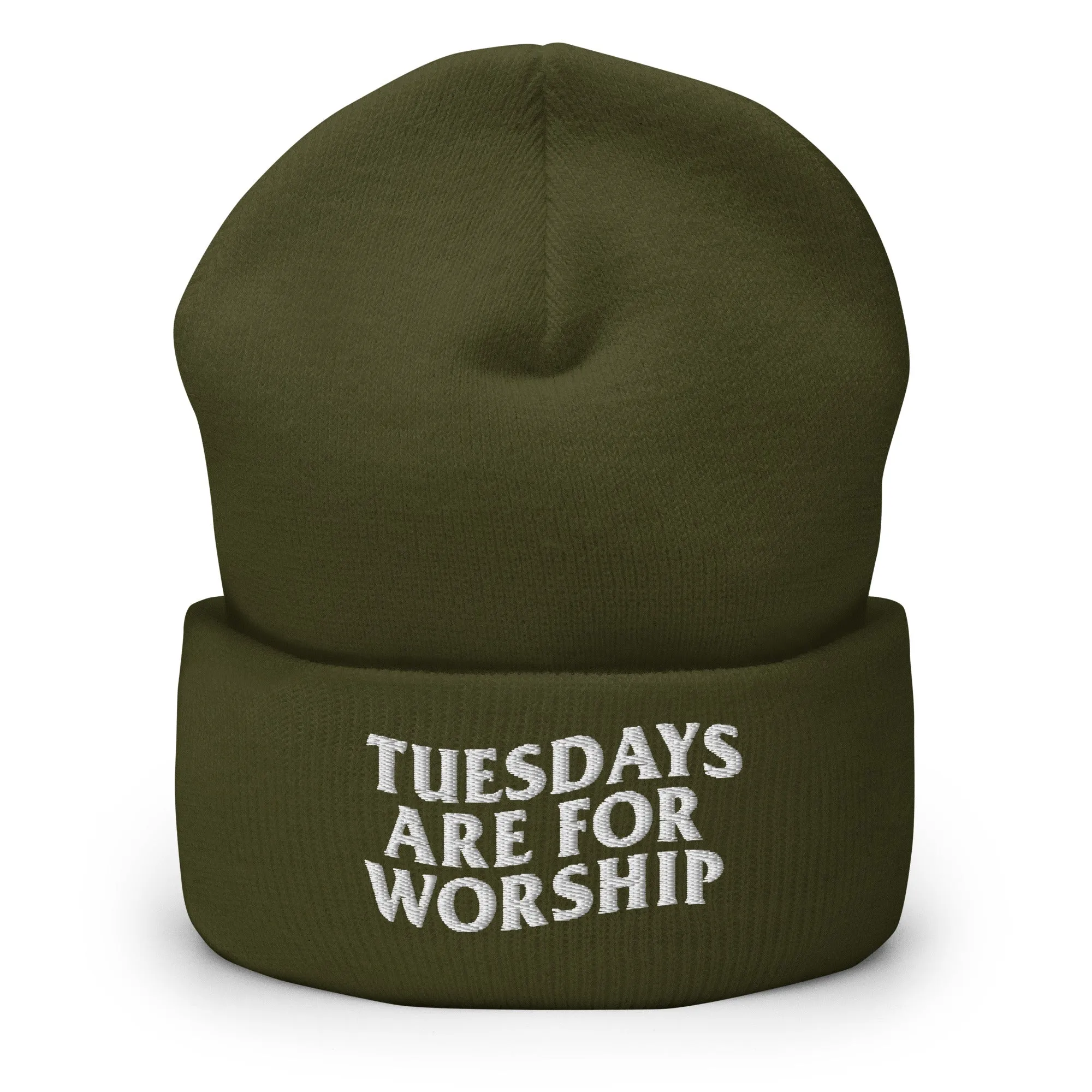 TUESDAYS ARE FOR WORSHIP BEANIE