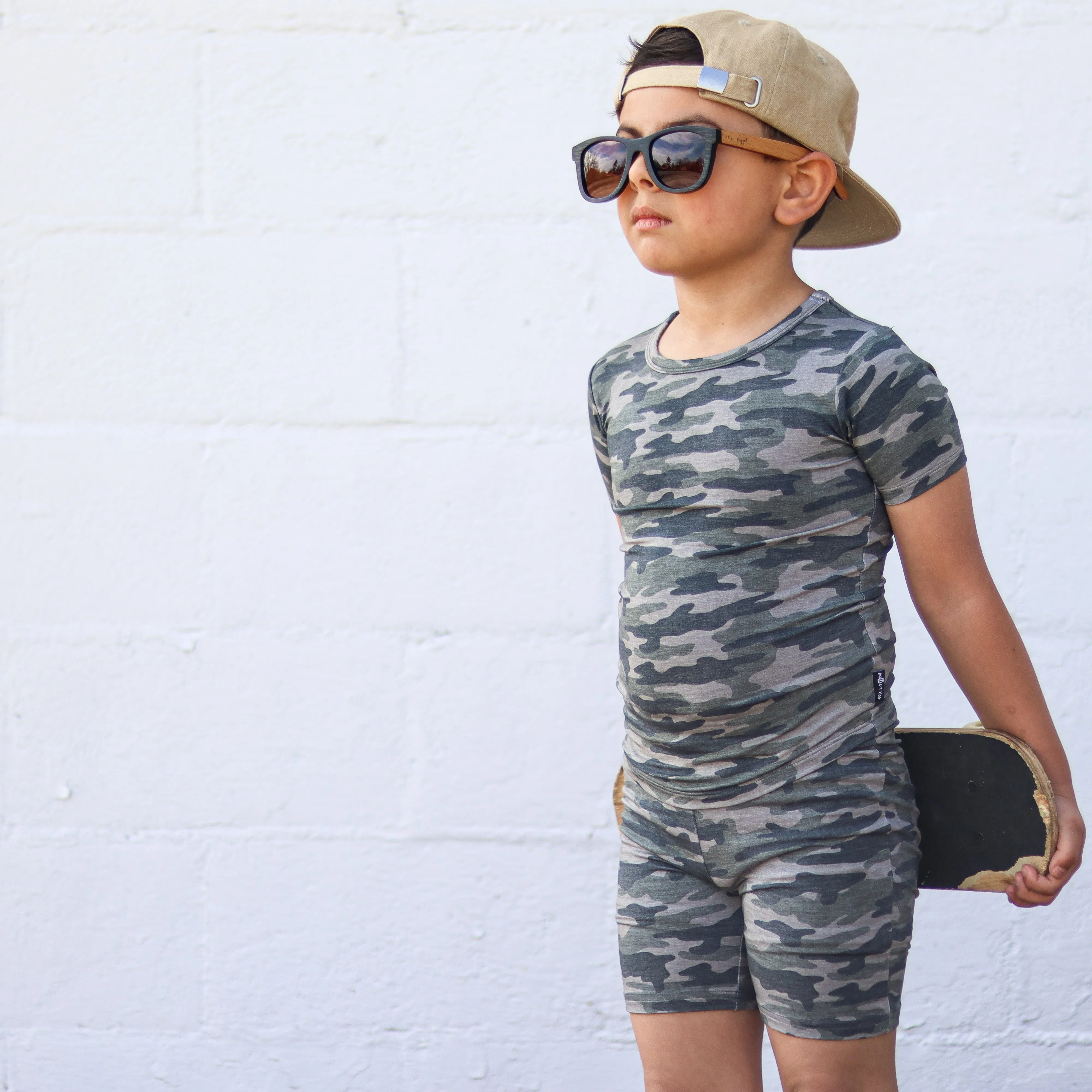 TWO PIECE SHORTIE SET- Chris Camo